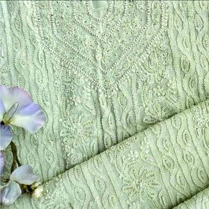 Green Chikankari Dress. Indian Dress with palazzo pants